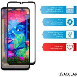 Скло захисне ACCLAB Full Glue ZTE Blade A35 Black (1283126598845) - мініатюра 5