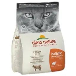 Сухий корм для дорослих кішок Almo Nature Holistic з яловичиною 2 кг