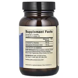 L-теанін з ГАМК Dr. Mercola L-Theanine Plus GABA 60 капсул - мініатюра 2