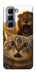 Чохол Demsky Shocked cat and lion для Infinix Hot 50 Pro