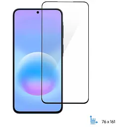 Скло захисне 2E 2.5D FCFG Samsung Galaxy A57 5G (A576) Black (2E-G-A57-SMFCFG-BB) - мініатюра 2