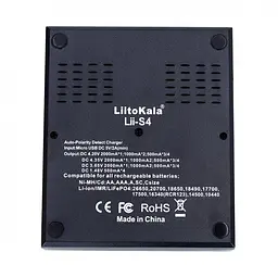 Зарядний пристрій Liitokala lii-S4 на 4 канали (для Ni-MH, Ni-CD, Li-Ion, LiFePo4) - мініатюра 2
