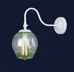 Бра настінне Levistella 756WPR0231F3-1 WH+GR, E27, 40W, білий + зелений, метал + скло, сучасний стиль - мініатюра 2