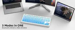 Клавіатура MageGee SKY 87 RGB Blue Whale Switch Wireless (6971969728509) White/Blue Gradient (G-000003958) - мініатюра 12