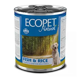 Консерва Farmina Ecopet Natural Dog Fish&Rice з рибою та рисом для дорослих собак усіх порід 300 г