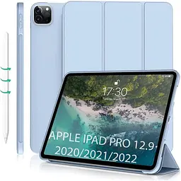 Чохол-книжка BeCover Tri Fold Soft TPU Silicone для Apple iPad Pro 12.9 2020/2021/2022 Light Blue (711737) - мініатюра 2