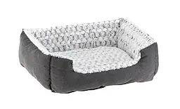 Лежак для собак і котів Ferplast Sweetie 55 зі штучним хутром сірий 55x48x18 см 81064599