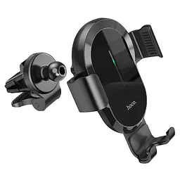 Холдер Hoco CA105 Guide three axis linkage wireless charging car holder Чорний - мініатюра 3