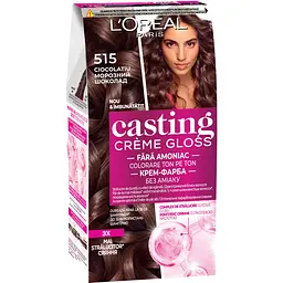 Уцінка. Фарба-догляд для волосся без аміаку L'Oreal Paris Casting Creme Gloss відтінок 515 Морозний шоколад 120 мл (A5774676) 