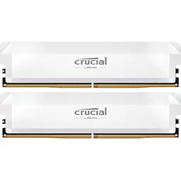 Модуль пам'яті DDR5 Crucial 2x32GB 6400 MHz Pro OC White (CP2K32G64C40U5W) [157785]