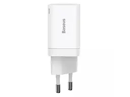 Мережевий зарядний пристрій Baseus Super Si Pro Quick Charger C + U 30W EU Білий - мініатюра 2