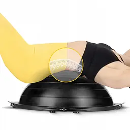 Балансувальна платформа 4FIZJO Bosu Ball 60 см Black (P-5905973402446) - мініатюра 3