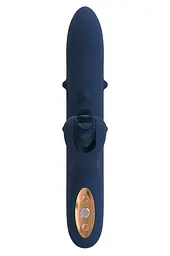 Вібратор-кролик Dreamtoys Athena 23 см синій - мініатюра 3