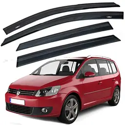 Дефлектори вікон вітровики HIC для Volkswagen Touran 2003-2010 Оригінал (VW24)
