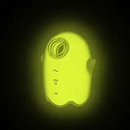 Вакуумний кліторальний стимулятор з вібрацією Satisfyer Glowing Ghost жовтий - мініатюра 2