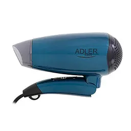 Фен компактний Adler AD 2263, 1800 Вт концентратор 2 швидкості складана ручка 1 шт. синій (33705-IS) - мініатюра 2