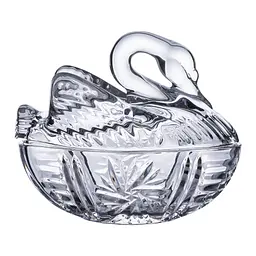 Цукорниця скляна у формі лебедя з кришкою 14*9*11 см Yiwu HP-YH-40 - мініатюра 5