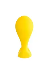 Анальна пробка ToDo Anal Plug Blob 5.5 см (жовтий) - мініатюра 10