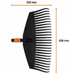 Граблі для прибирання листя Fiskars QuikFit (L) 135013 (1000642) (насадка) - мініатюра 2