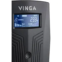 Пристрій безперебійного живлення Vinga LCD 800VA plastic case (VPC-800P) - мініатюра 2