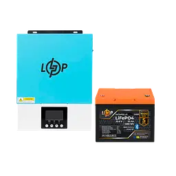 Комплект резервного живлення LogicPower W3000 + літієва (LiFePO4) батарея 1280Wh