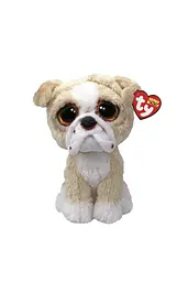 Дитяча м'яконабивна іграшка TY Beanie Boos англійський бульдог "POOCH" TY 37371 ЦБ-00289211