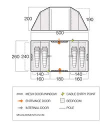 Намет чотиримісний Vango Castlewood 400 Package Mineral Green (TETCSLWOD000001) - мініатюра 2