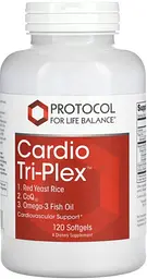 Червоний дріжджовий комплекс для серця Protocol for Life Balance Cardio Tri-Plex 120 капс