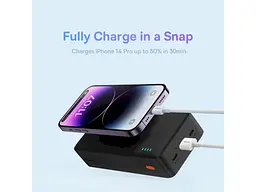 Зовнішній акумулятор (павербанк) BASEUS Airpow Fast Charge 30000mAh 20W Black (PPQD090101) - мініатюра 6