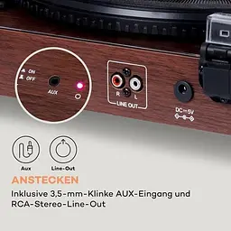 Програвач вінілу Auna TT-Classic Light (10038898) - мініатюра 7