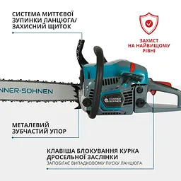 Пила бензинова Konner&Sohnen KS CS31G-20 KS (CS31G-20) - мініатюра 9
