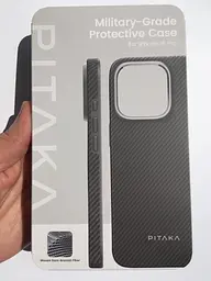 Оригінальний протиударний чохол Pitaka Military-Grade Protective Case MagSafe для iPhone 16 Pro (6.3") 600D Black/Grey KI1601PPA - мініатюра 2
