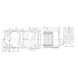 Циркуляційний насос Grundfos Magna1 50-150 F 280 (99221337) - мініатюра 2