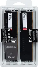 Пам'ять ПК Kingston DDR5 64GB KIT (32GBx2) 6000 FURY Beast Black EXPO - мініатюра 6