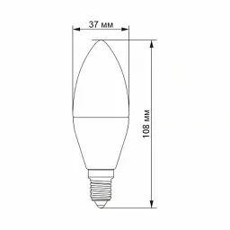 Лампочка Videx VL-C37h-06144 - мініатюра 3