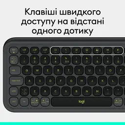Клавіатура Logitech POP Icon Keys Bluetooth UA Graphite (920-013157) - мініатюра 8