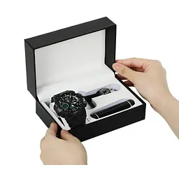 Чоловічий наручний годинник Besta Box Peremoga Light з компасом + подарунковий набір - мініатюра 2