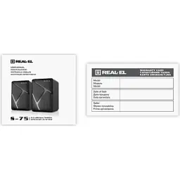 Акустична система REAL-EL S-75 Black (EL121100015) - мініатюра 6