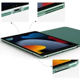 Чохол-книжка BeCover Tri Fold Hard для Apple iPad 10.2 2019/2020/2021 Dark Green (709656) - мініатюра 5