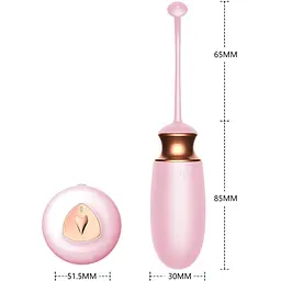 Віброяйце Vibrating Silicone Love Egg Pink, USB, 10 Function, Heating, Voice Control - мініатюра 8