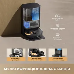 Робот-пилосос миючий Dreame L50s Pro Ultra Black - мініатюра 10
