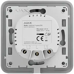Розумний вимикач Ajax LightCore(1-gang)