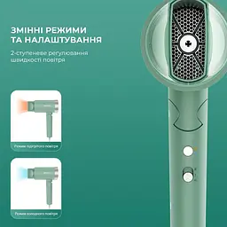 Фен Jimmy F2 1800 Вт зелений - мініатюра 6