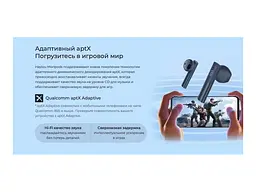 Навушники TWS (повністю бездротові) Haylou MoriPods T33 Blue - мініатюра 8