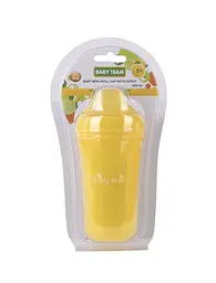 Поїльник Baby Team, з силіконовим носиком, 6+ міс., 250 мл, жовтий (5012) - мініатюра 4