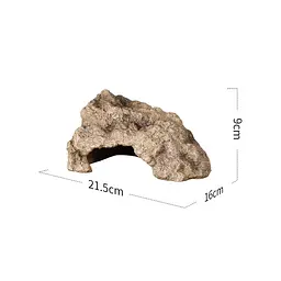 Кутова печера Repti-Zoo EHR08M 21x16x9 см - укриття для тераріуму з натуральним виглядом - мініатюра 4