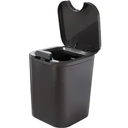Відро для сміття MBM My Home з кришкою 2 л антрацит (BIN-06 2L ANTHRACITE) - мініатюра 3