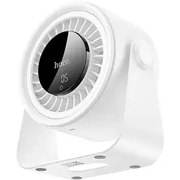 Вентилятор портативний Hoco HX66 desktop circulating fan white - мініатюра 2