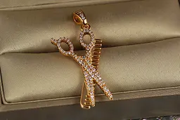 Кулон Xuping Jewelry набір перукаря 3.1 см золотистий