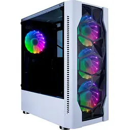 Корпус 1stPlayer D4-WH-4F1-W, білий, без БЖ, Midi Tower, ATX / Micro ATX / Mini ITX, 1xUSB 3.0 / 2xUSB 2.0, макс. CPU - 160 мм /